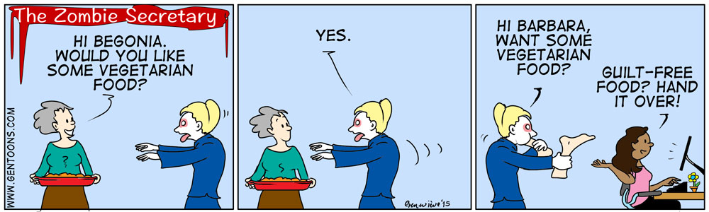 Comic: Zombie Like Vegetarian Food 1