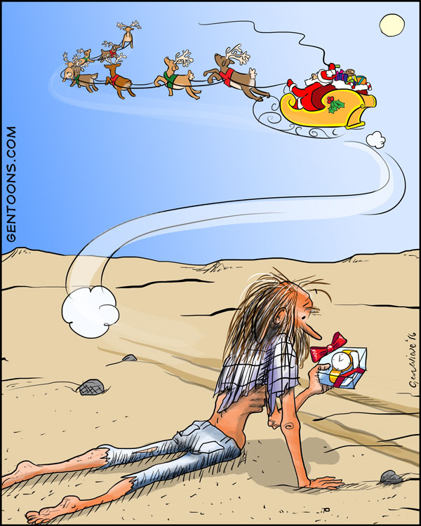 Cartoon: Santas Geschenk 1