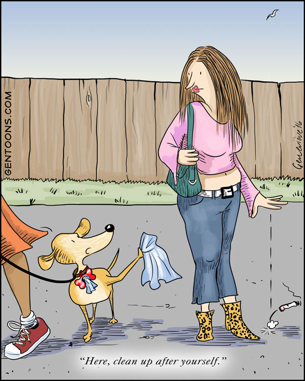 Cartoon: Doggy Bag 1