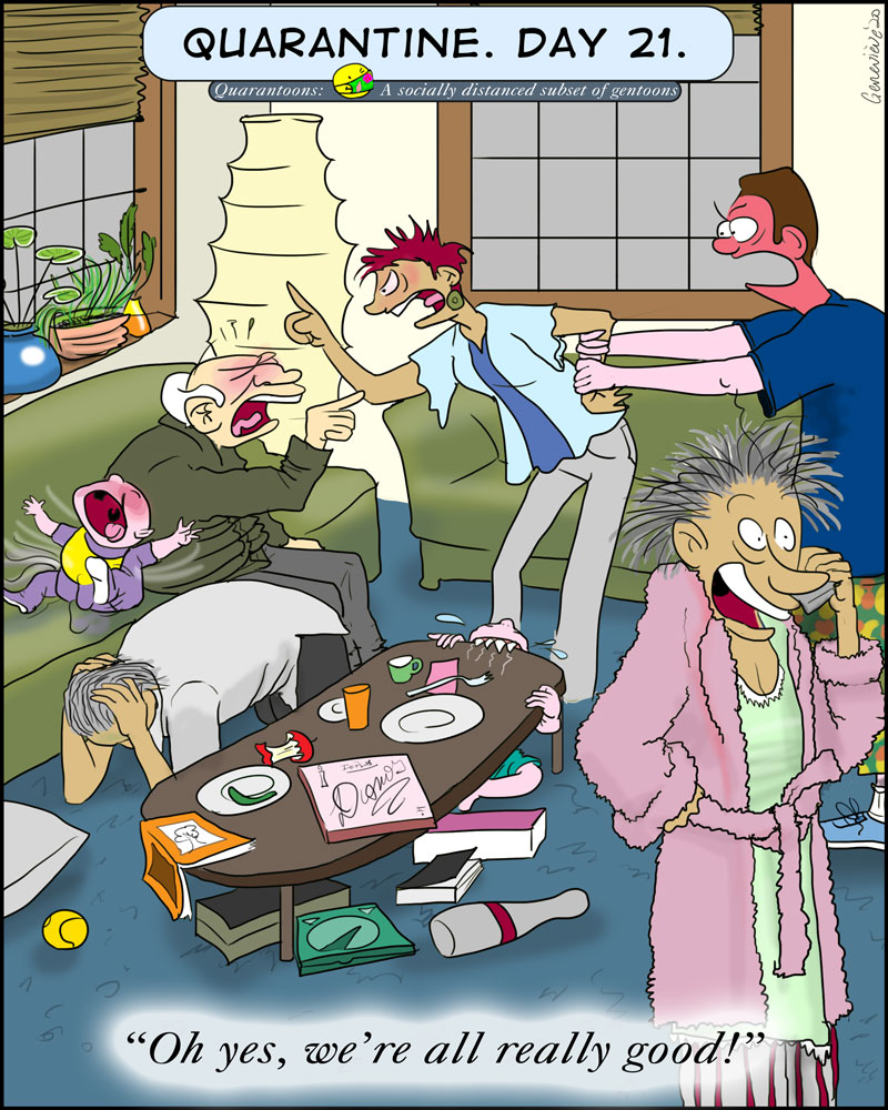 Cartoon: Quarantine: Day 21 1