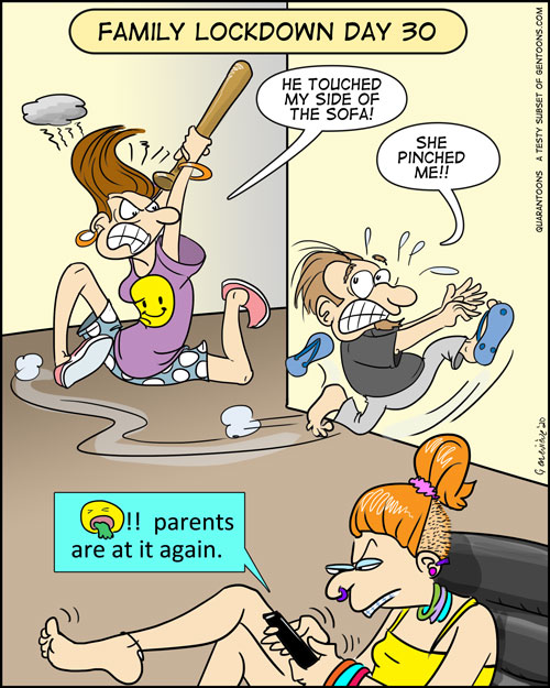 Cartoon: Family Lockdown Day 30 1