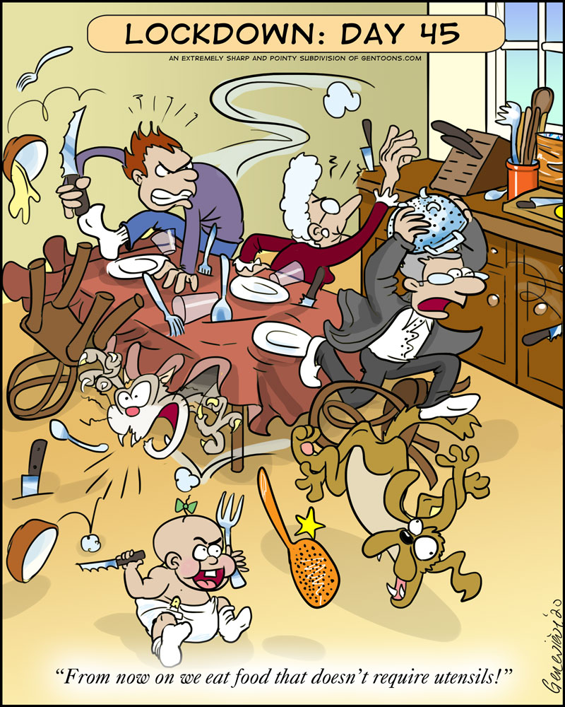 Cartoon: Family Lockdown Day 45 1