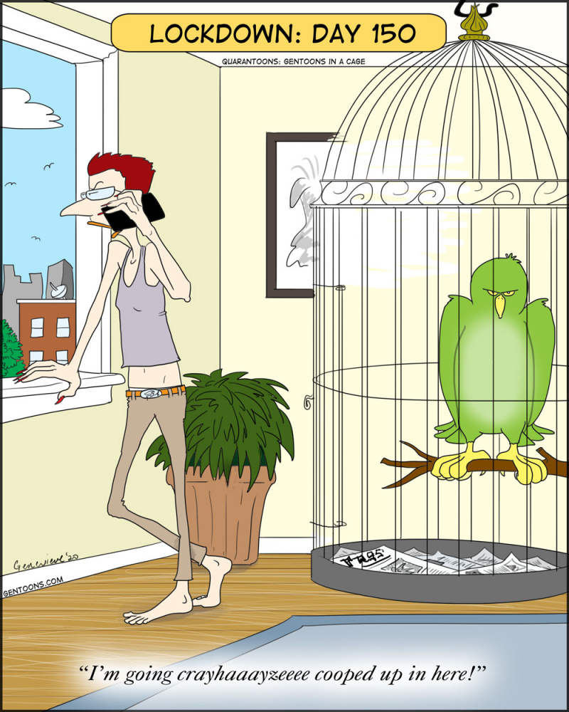 Cartoon: Lockdown day 150 1
