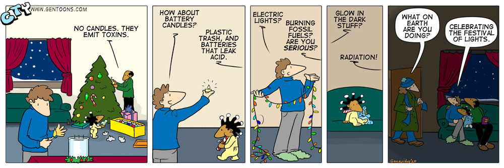 Comic: Weihnachtsbeleuchtung 1