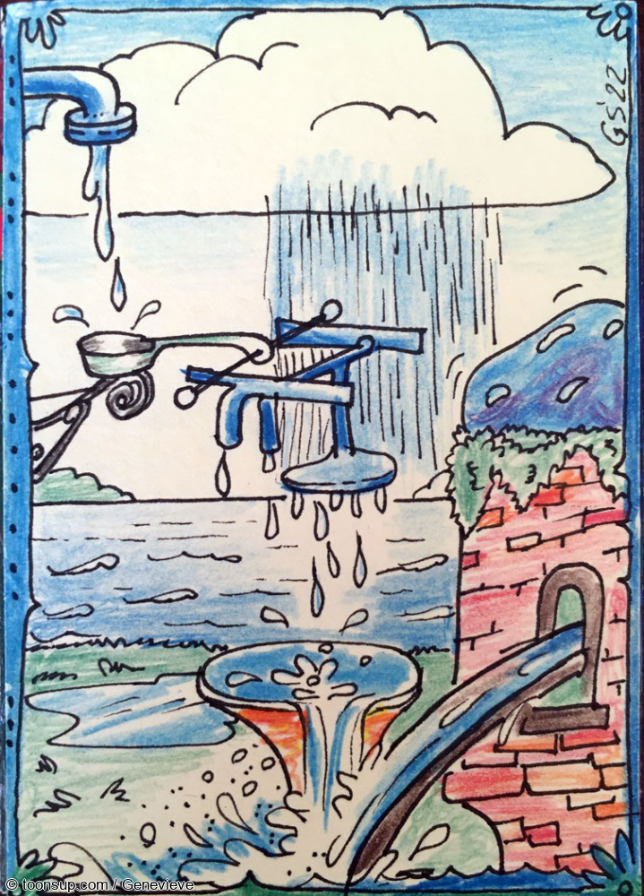Illustration: KaKao Karte für Kurisuno - Wasser 1