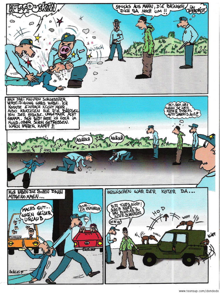Comic: Aufm Weg nach Frankreich 4