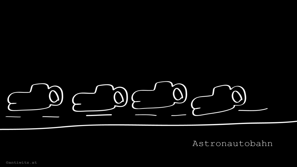 Cartoon: Astronautobahn 1