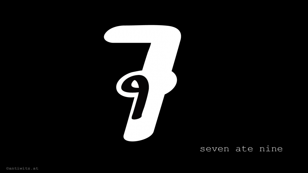 Cartoon: seven ate nine 1