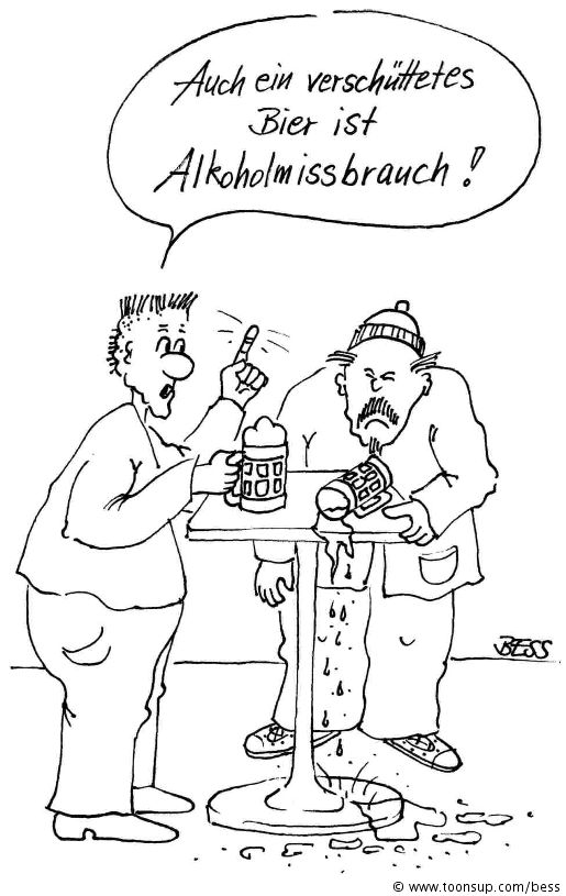 Cartoon: Alkoholmissbrauch 1