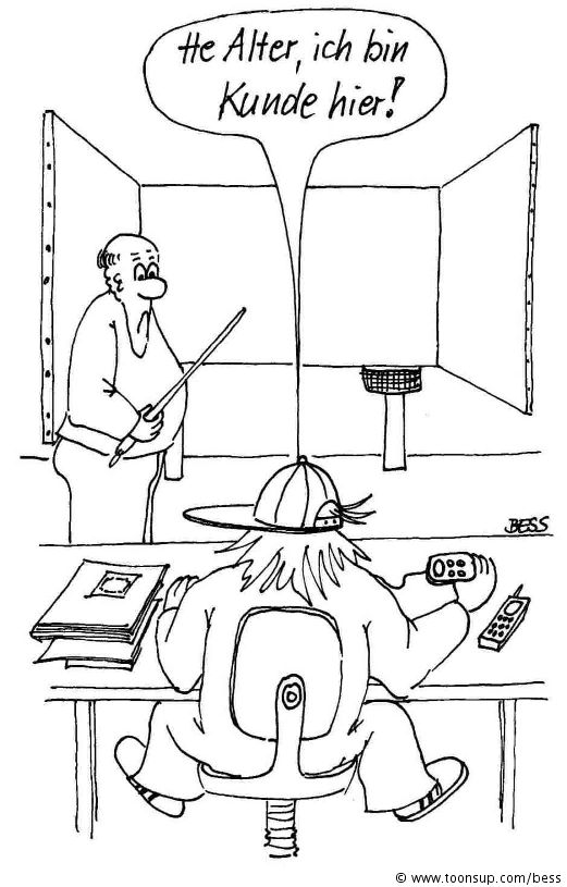 Cartoon: Schulalltag 1