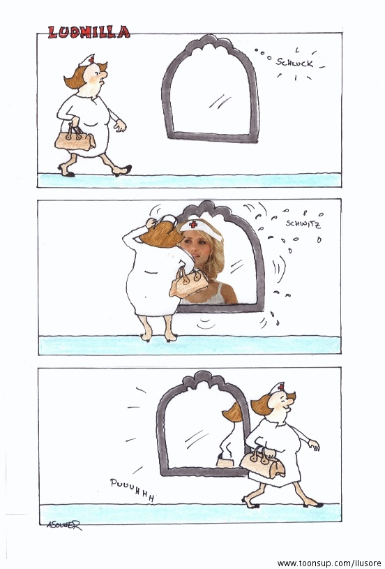 Cartoon: Schwester Ludmilla 1
