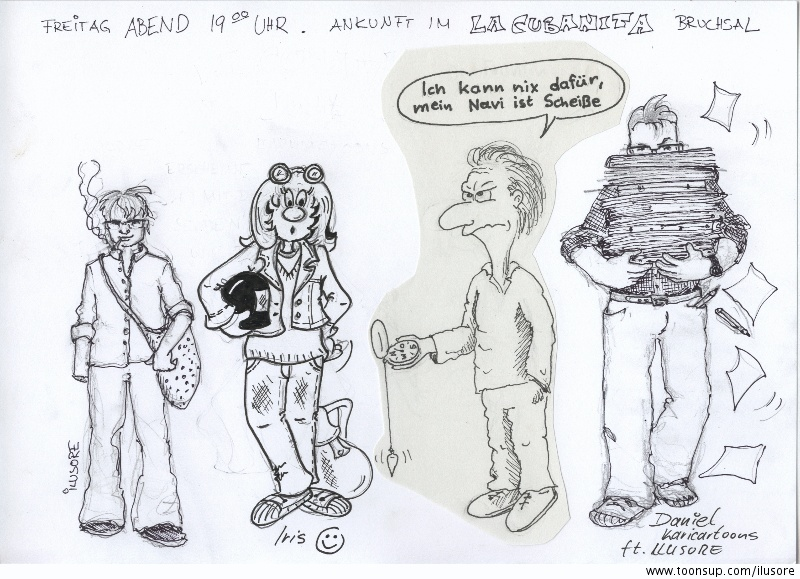 Cartoon: Stammtisch Bruchsal 1