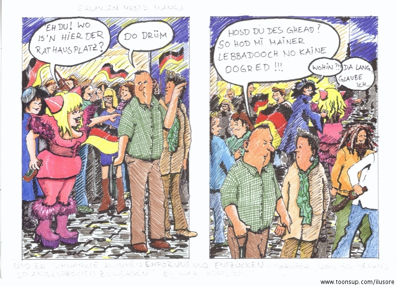 Cartoon: Erlangen meets Manga 1