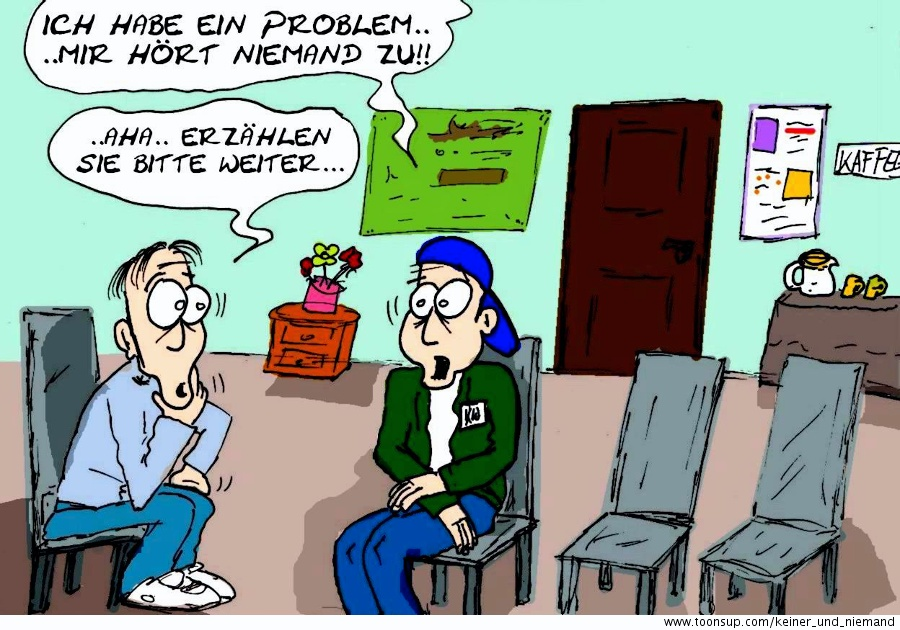 Cartoon: Keiner und Niemand Storyz 44