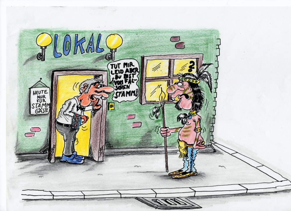 Cartoon: Stammlokal 1