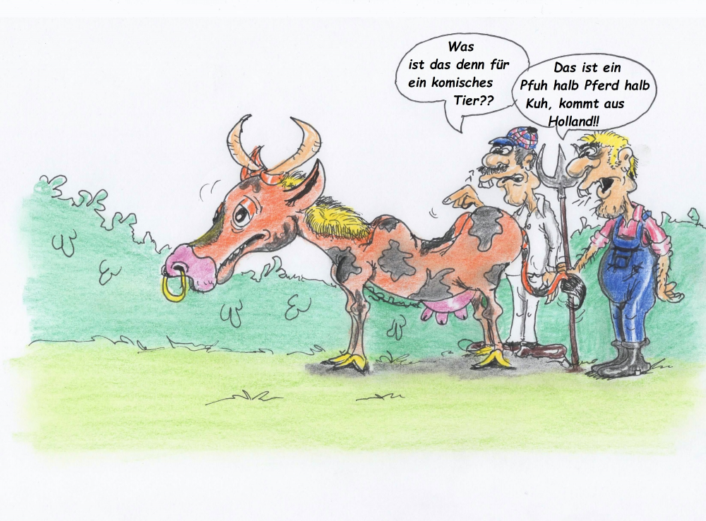 Cartoon: Pferdekuh 1