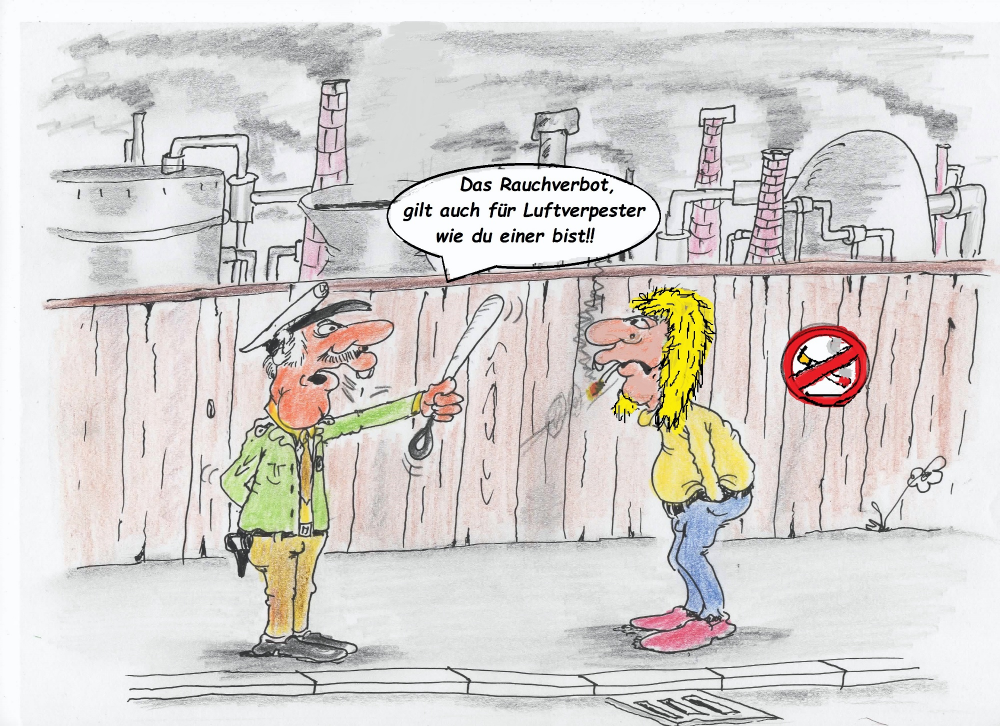 Cartoon: Rauchverbot 1