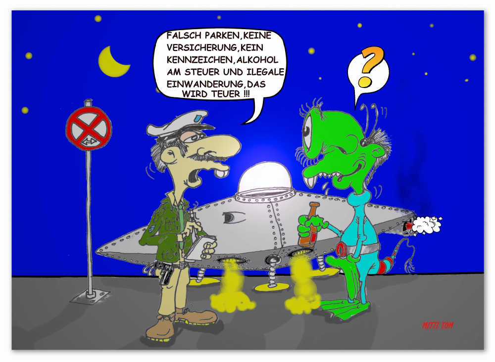 Cartoon: Erster Kontakt 2