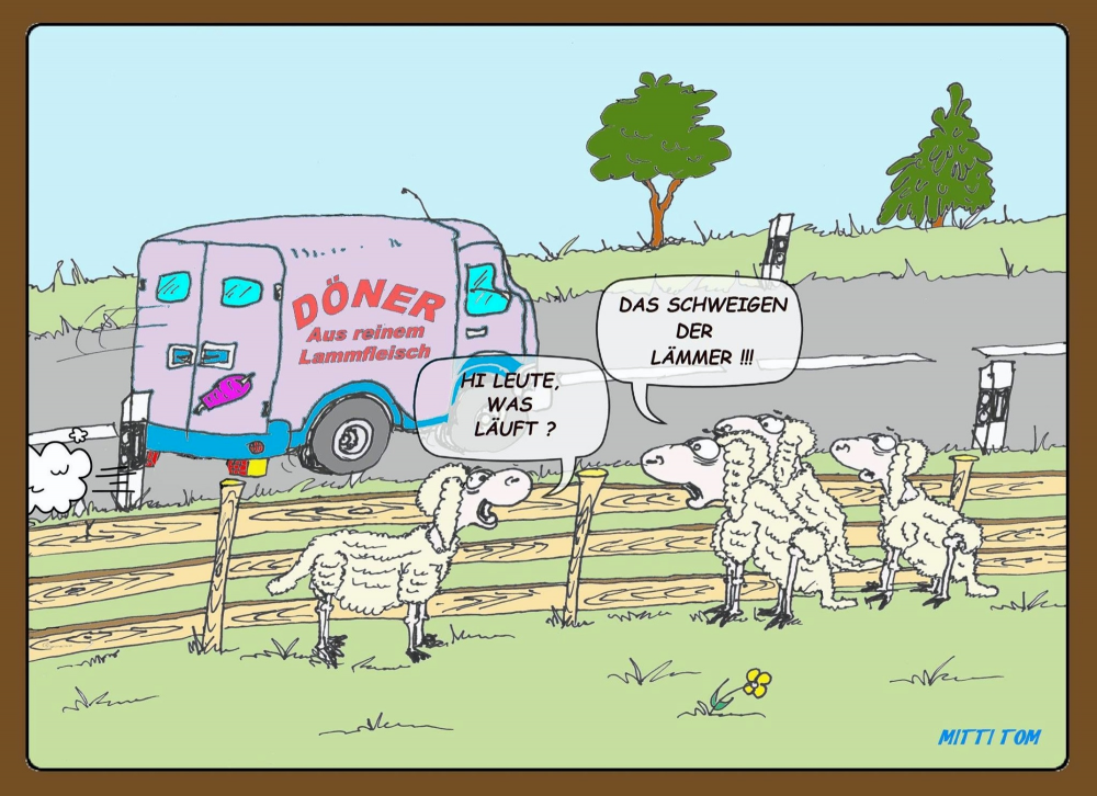 Cartoon: Das Schweigen der Lämmer 1