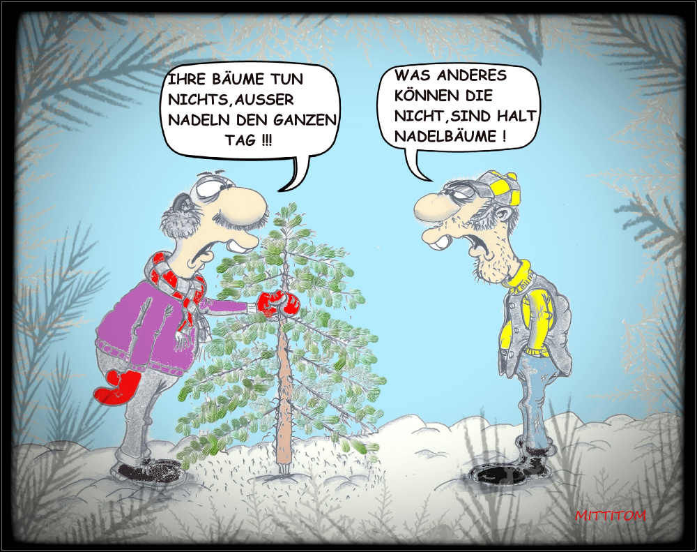 Cartoon: NADELBAUM 1