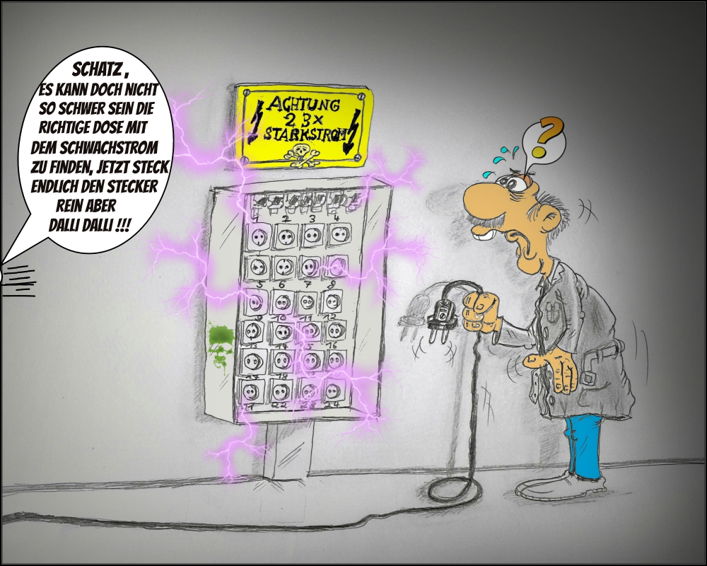Cartoon: Steckdosenroulette 1