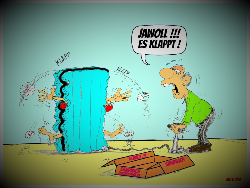 Cartoon: Sadwichluftmatratze 1