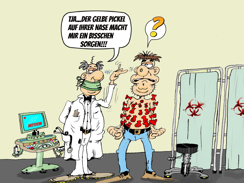 Cartoon: Coronatest 1