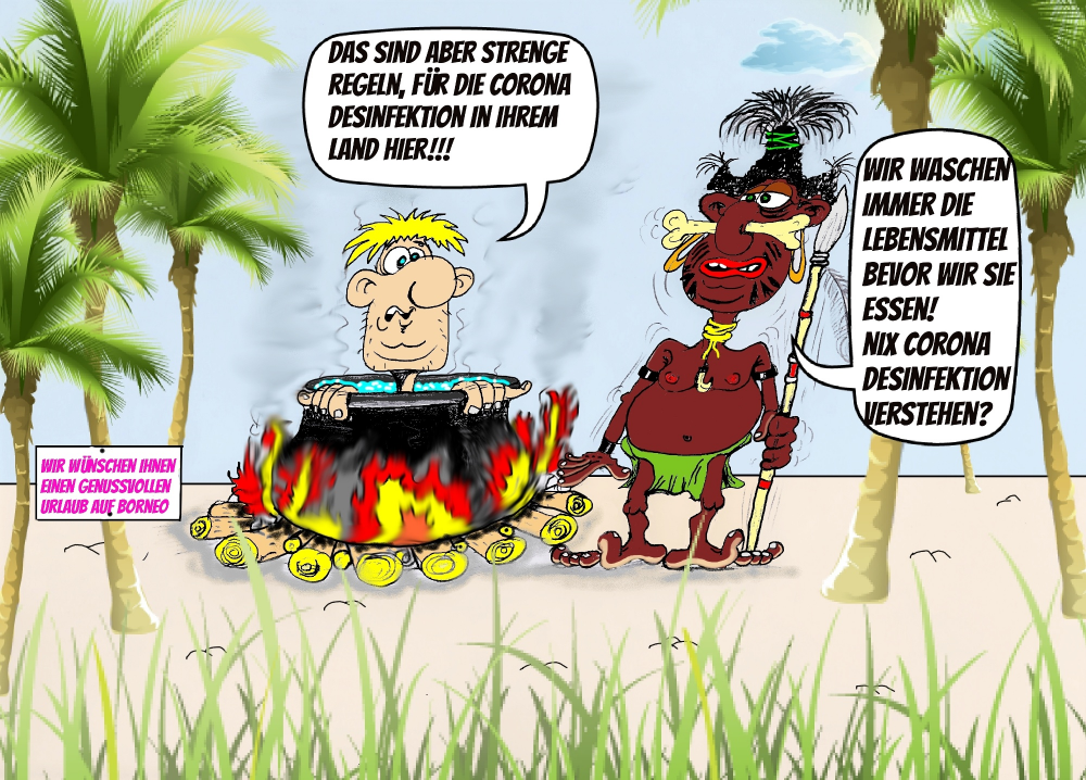 Cartoon: Corona Urlaub 2020 1
