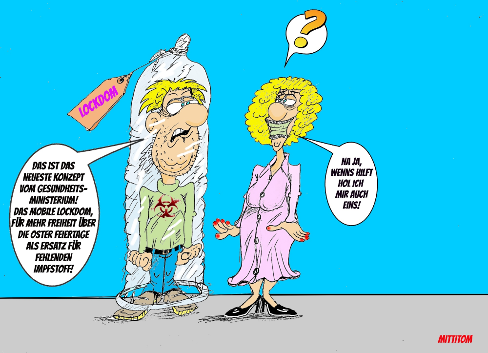 Cartoon: Mobiles Lockdom 1
