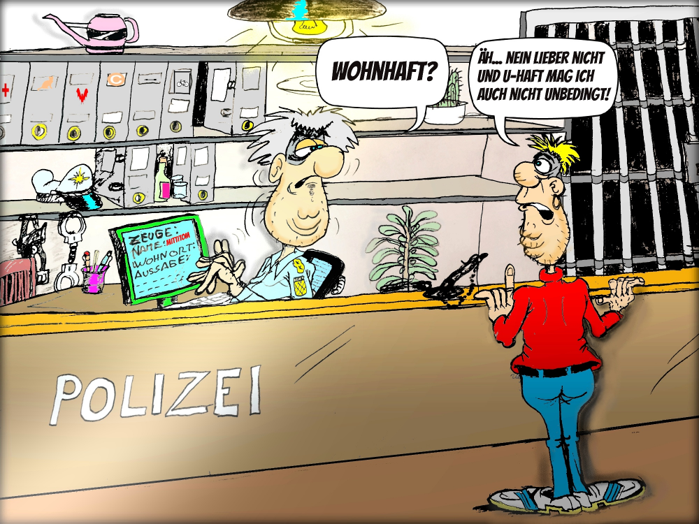 Cartoon: Auf dem Revier 1