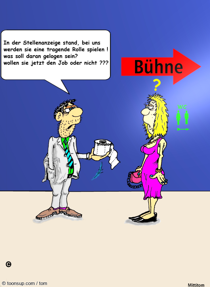 Cartoon: Tragende Rolle 1