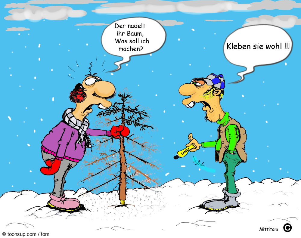 Cartoon: Nadelbaum 1