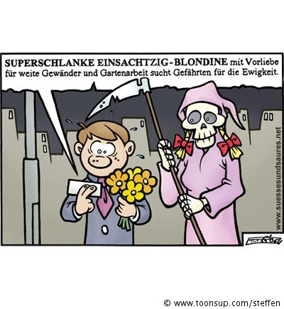 Cartoon: blondine 1