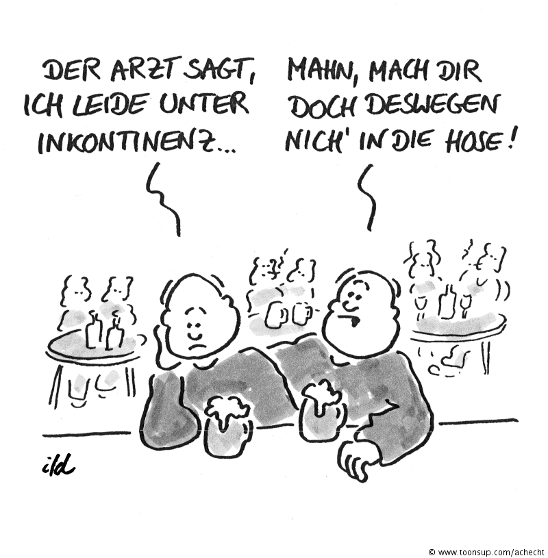 Cartoon: Inkontinenz 1
