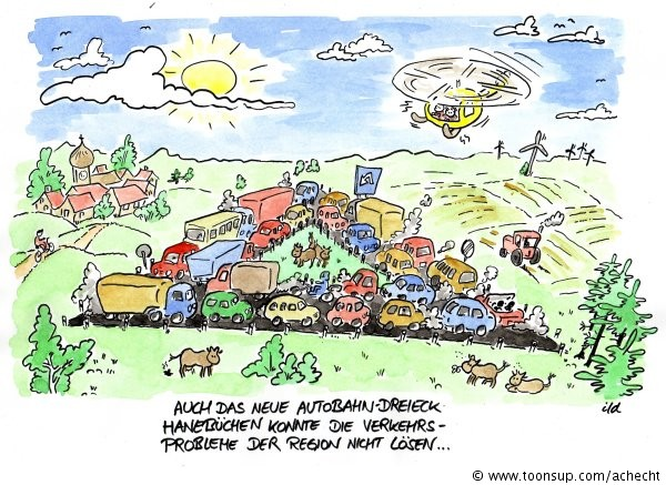 Cartoon: Autobahndreieck 1