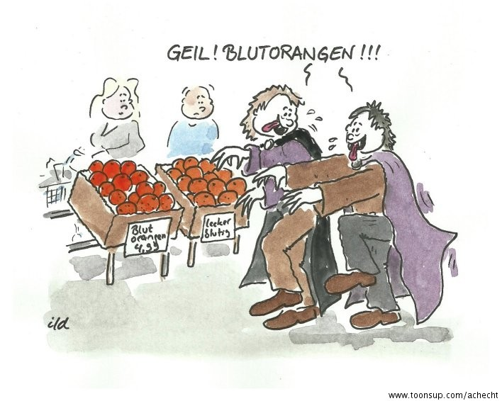 Cartoon: Blutorangen 1