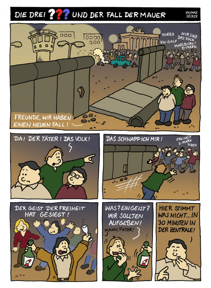 Comic: Die drei Fragezeichen und der Fall der Mauer 1