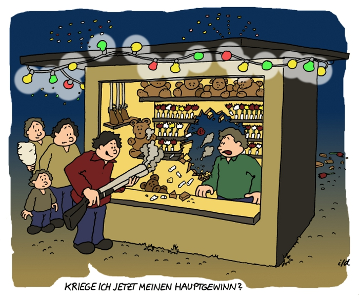 Cartoon: Kriege ich jetzt meinen Hauptgewinn 1