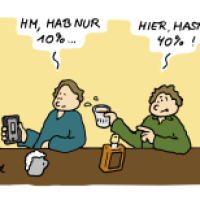 Hab nur 10 Prozent
