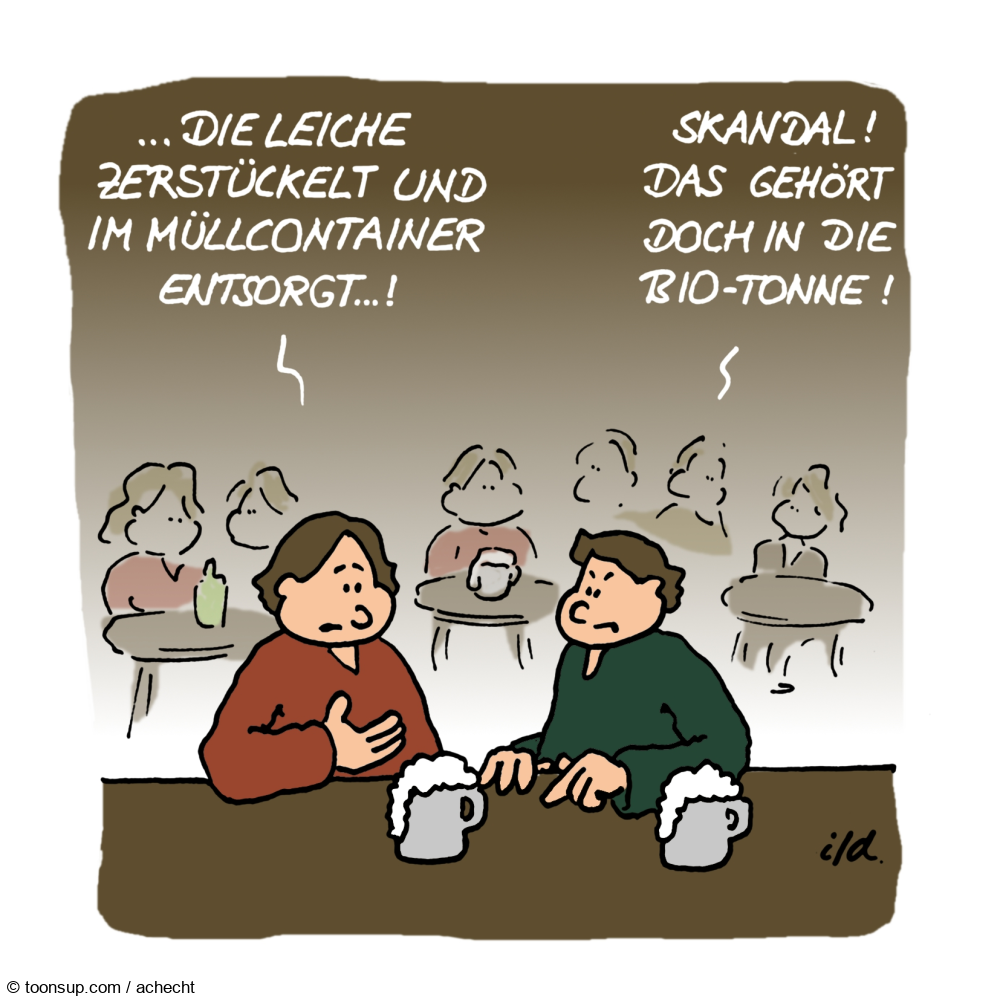 Cartoon: In die Biotonne 1