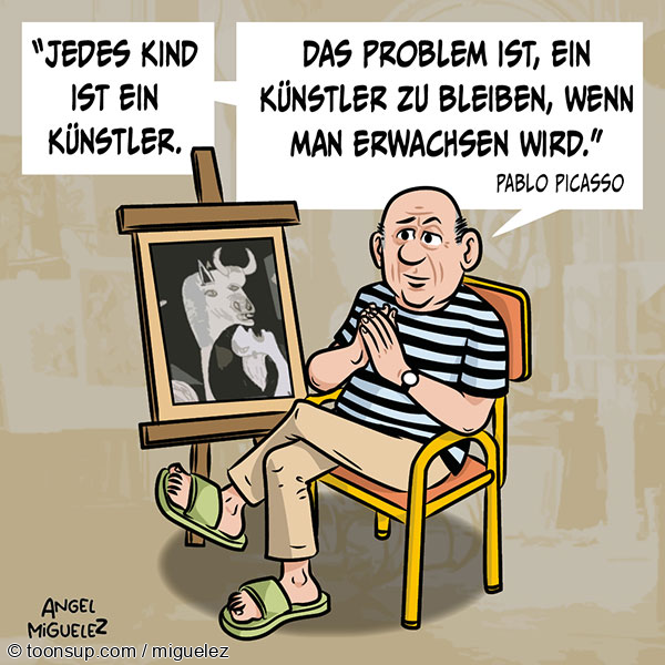 Cartoon: Pablo Picasso 1