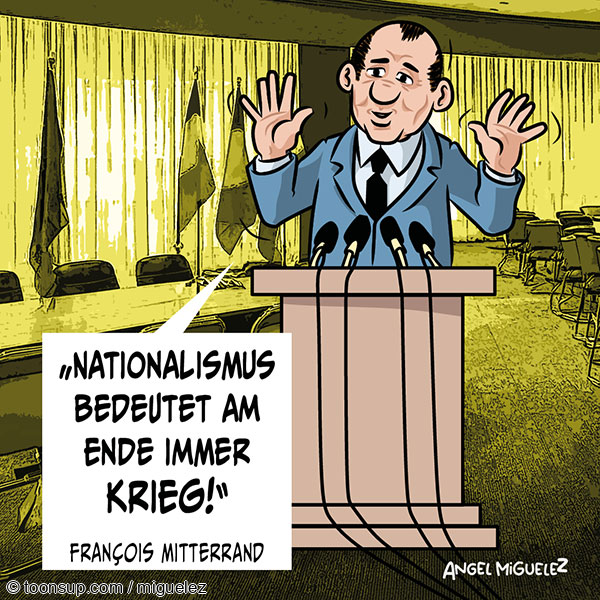 Cartoon: François Mitterrand 1