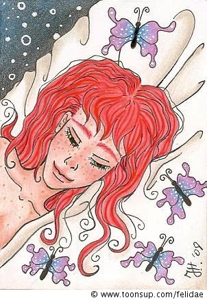 Illustration: Butterflydream (auf 6,4 x 8,9 cm) 1
