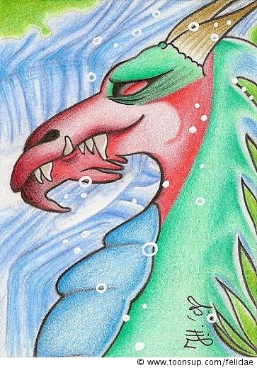 Illustration: mein erster Drache (6,4 x 8,9 cm) 1