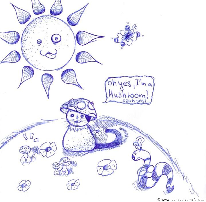 Illustration: Mushroom oder Kitty 1