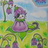 Kitty or Flower (6,4 x 8,9 cm)