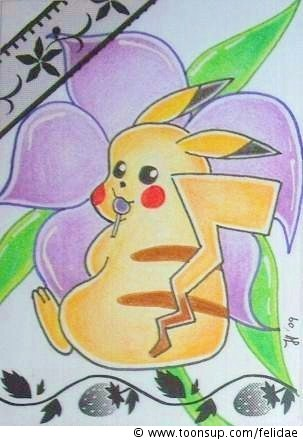 Illustration: Pikachu (6,4 x 8,9 cm) 1