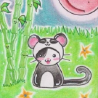 Kitty or Panda (auf 6,4 x 8,9 cm)