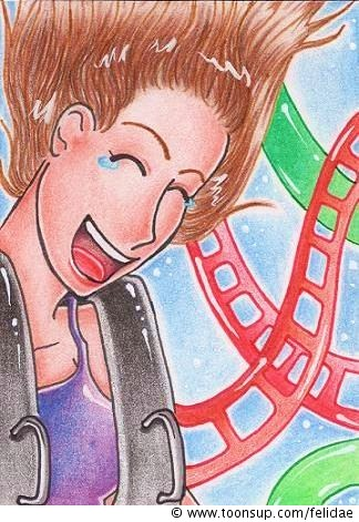 Illustration: roller coaster (auf 6,4 x 8,9 cm) 1