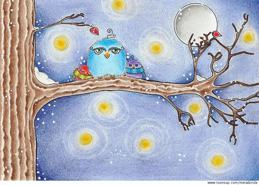 Illustration: Winter Piepmätze 1